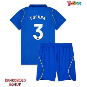 Chelsea Wesley Fofana #3 Hjemmebanesæt Børn 2026-27 Kort ærmer (+ korte bukser)